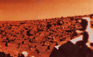 Image taken at the
Viking 2 landing site on Mars