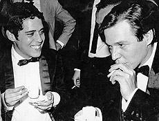 Os compositores Chico Buarque (à esq.) e Tom Jobim (à dir.) venceram festival no ano de 1968